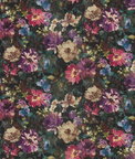 Clarke & Clarke Tahiti Amethyst/Emerald Velvet Fabric