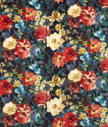 Clarke & Clarke Tahiti Midnight Velvet Fabric