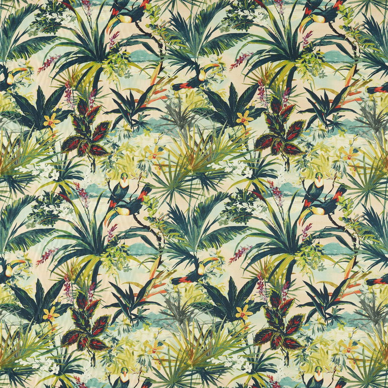 Clarke &amp; Clarke Toucan Blush Fabric