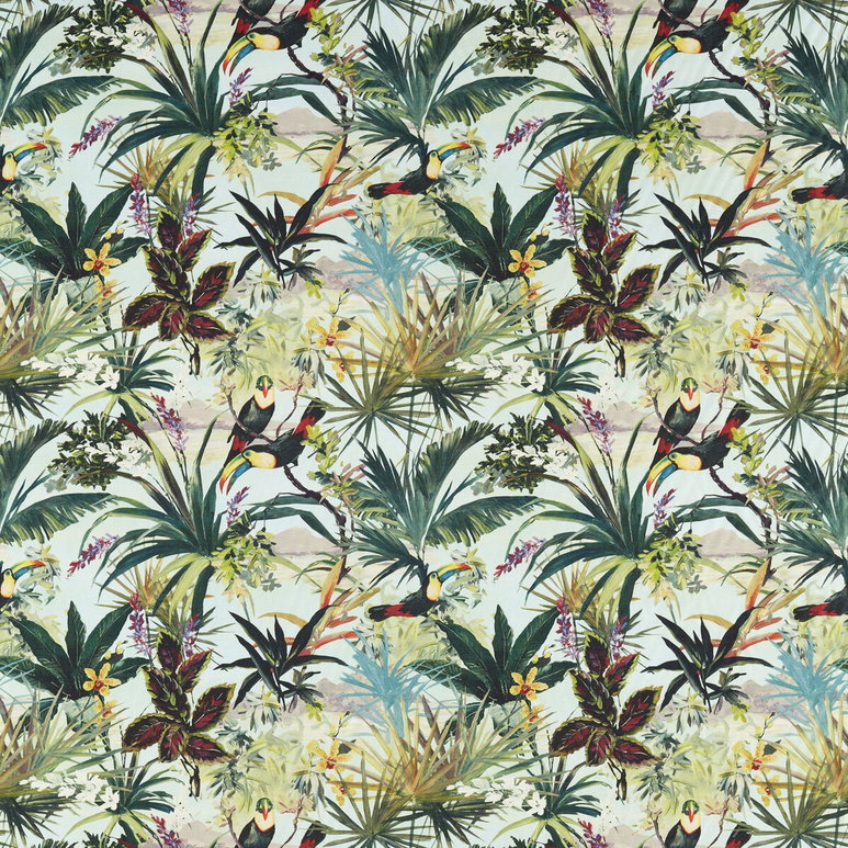 Clarke &amp; Clarke Toucan Sky Fabric