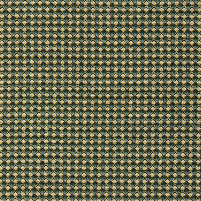 Clarke &amp; Clarke Lyra Teal/Citrus Fabric