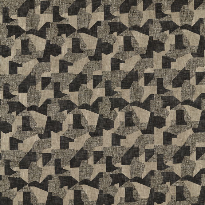 Clarke &amp; Clarke Espen Charcoal/Linen Fabric