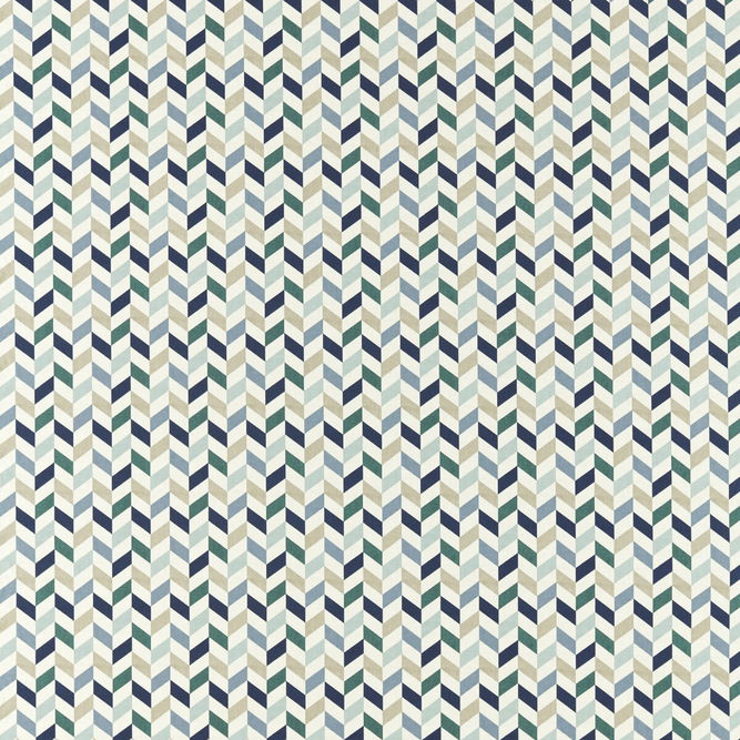 Clarke &amp; Clarke Phoenix Mineral/Navy Fabric