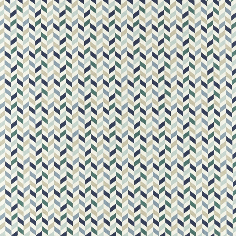 Clarke &amp; Clarke Phoenix Mineral/Navy Fabric