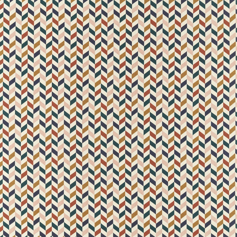 Clarke &amp; Clarke Phoenix Retro Fabric