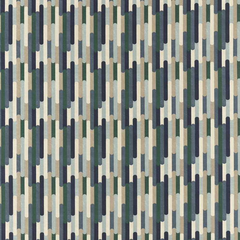 Clarke &amp; Clarke Seattle Mineral/Navy Fabric