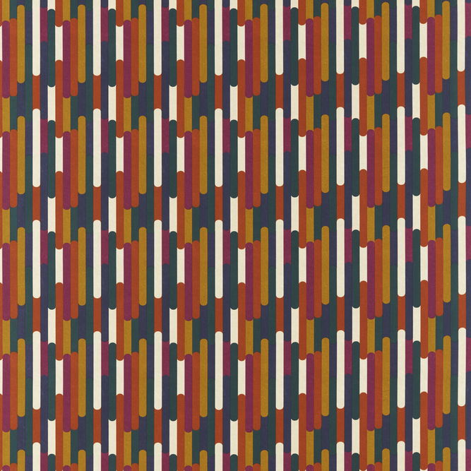 Clarke &amp; Clarke Seattle Retro Fabric