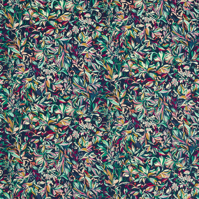 Clarke &amp; Clarke Ashbrook Velvet Midnight Fabric