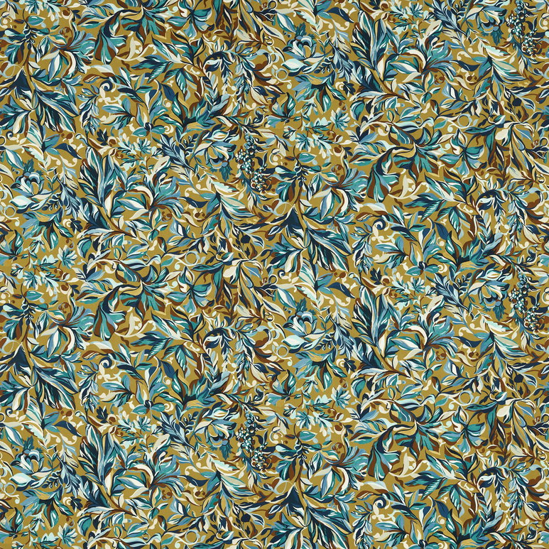 Clarke &amp; Clarke Ashbrook Velvet Ochre Fabric
