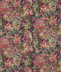 Clarke & Clarke Aubrey Velvet Forest/Raspberry Fabric
