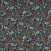 Clarke & Clarke Hazelbury Linen Midnight/Spice Fabric