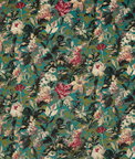Clarke & Clarke Lilum Peacock Velvet Fabric