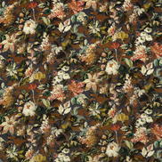 Clarke & Clarke Lilum Russet Noir Velvet Fabric