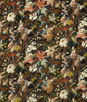 Clarke & Clarke Lilum Russet Noir Velvet Fabric