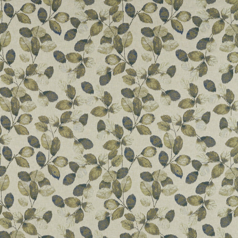 Clarke &amp; Clarke Northia Olive Peacock Fabric