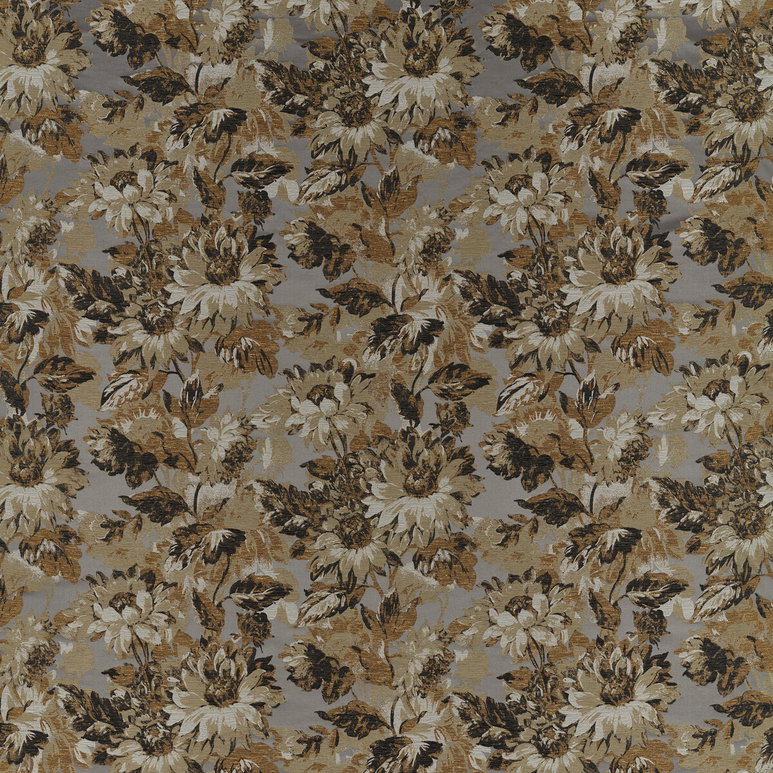 Clarke &amp; Clarke Sunforest Pewter Jacquard Fabric