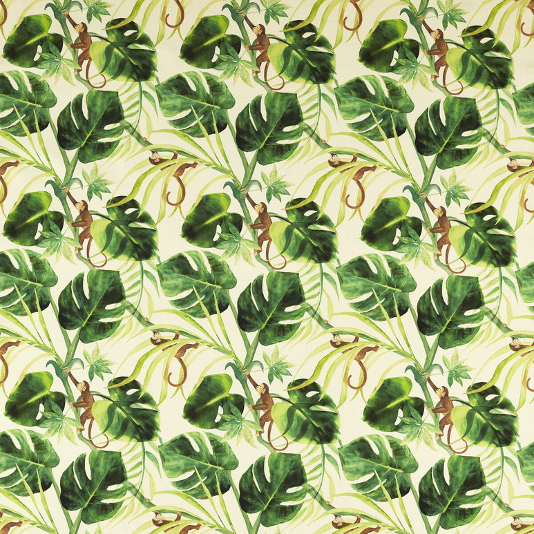 Clarke &amp; Clarke Monkey Biz Outdoor Natural Fabric