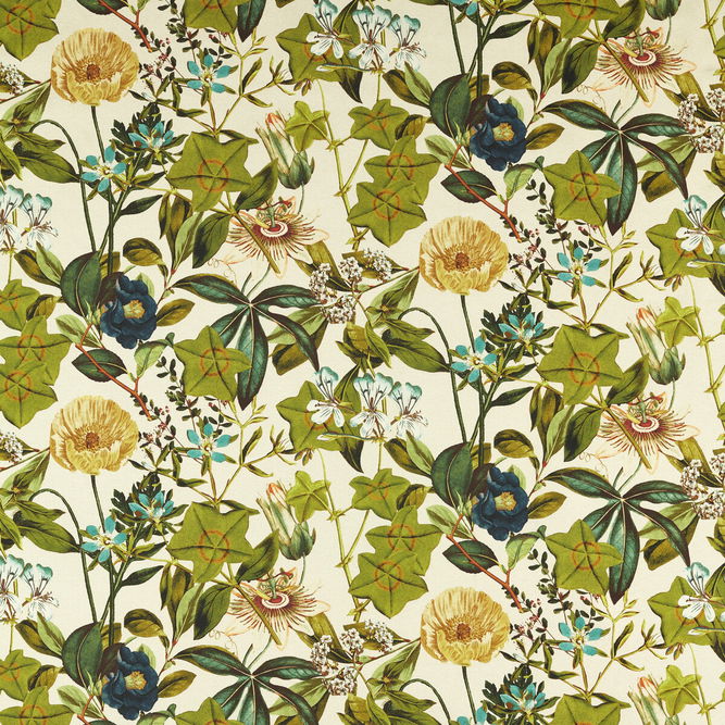 Clarke &amp; Clarke Passifloraoutdoor Denim Fabric