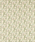 Clarke & Clarke Golden Lily Linen/Blush Fabric