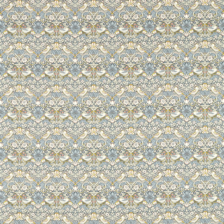 Clarke &amp; Clarke Strawberry Thief Slate Fabric