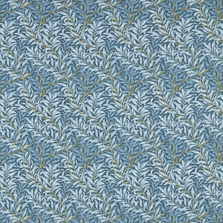 Clarke &amp; Clarke Willow Boughs Denim Fabric