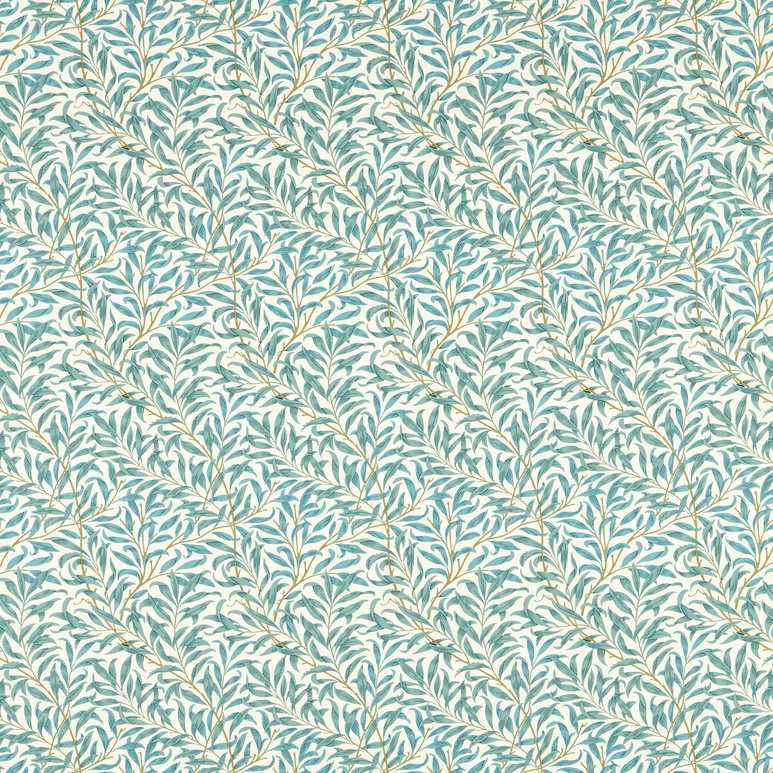 Clarke &amp; Clarke Willow Boughs Teal Fabric