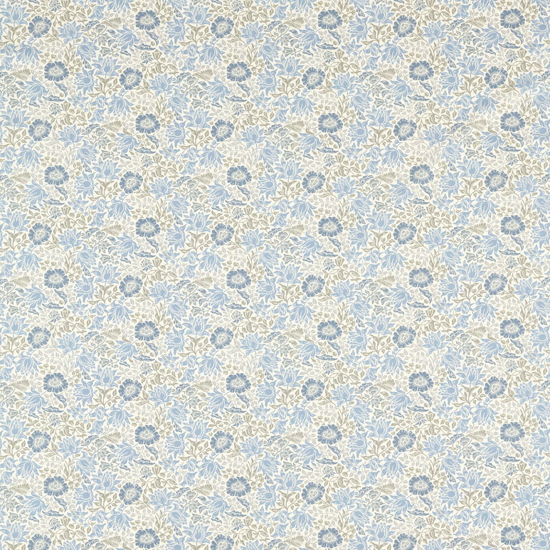 Clarke &amp; Clarke Mallow Denim/Ivory Fabric