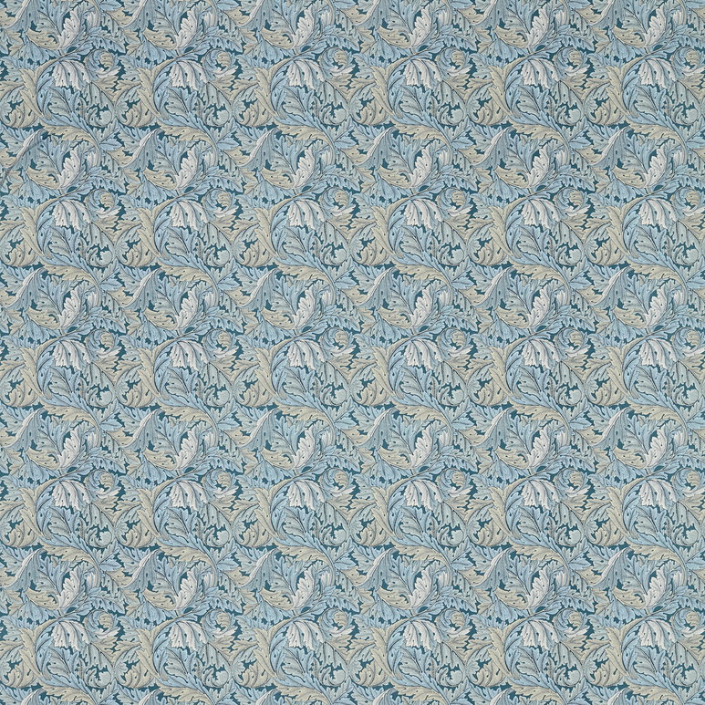 Clarke &amp; Clarke Acanthus Denim Fabric