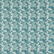 Clarke & Clarke Acanthus Teal Fabric