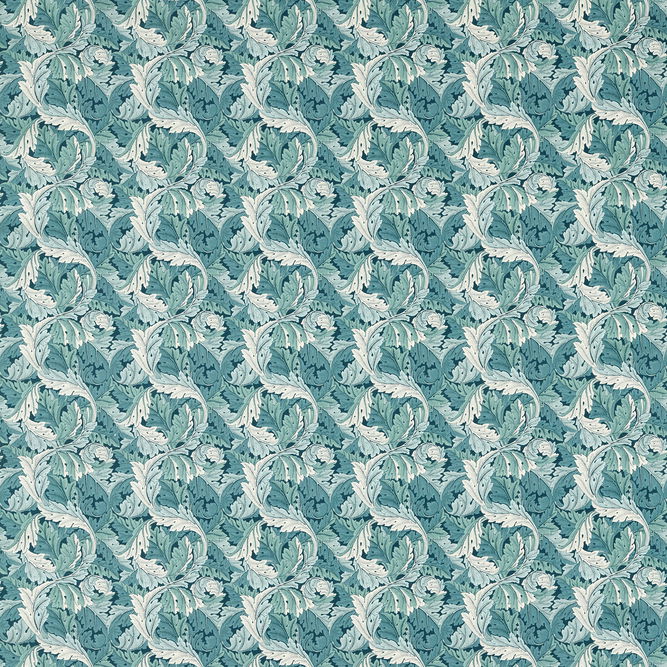 Clarke &amp; Clarke Acanthus Teal Fabric