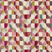 Clarke & Clarke Delaunay Magenta Peacock Fabric