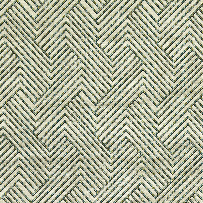 Clarke &amp; Clarke Grassetto Peacock Fabric