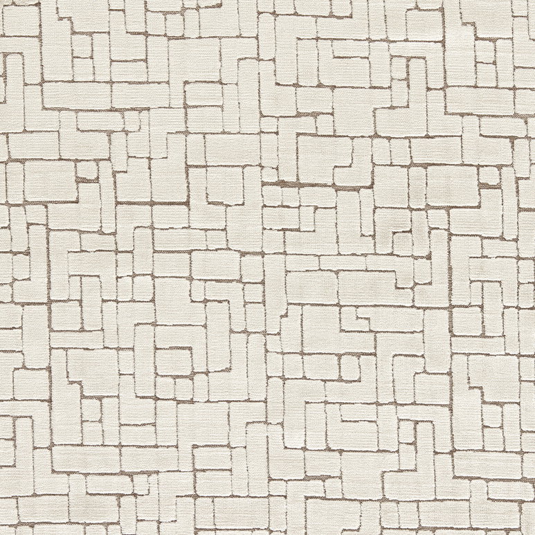 Clarke &amp; Clarke Kupka Ivory Fabric