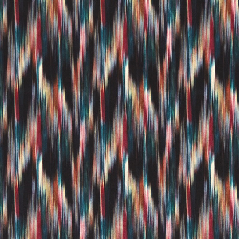 Clarke &amp; Clarke Melange Magenta Peacock Fabric