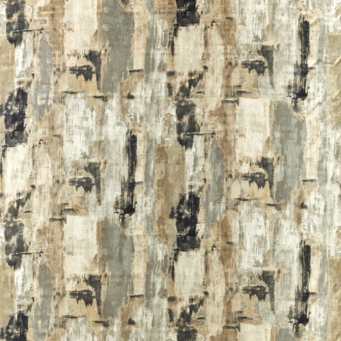 Clarke &amp; Clarke Lagna Linen/Charcoal Fabric