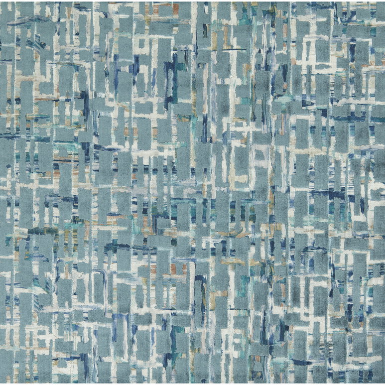 Clarke &amp; Clarke Quadrata Teal/Mineral Fabric