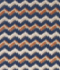 Clarke & Clarke Sagoma Midnight/Spice Fabric
