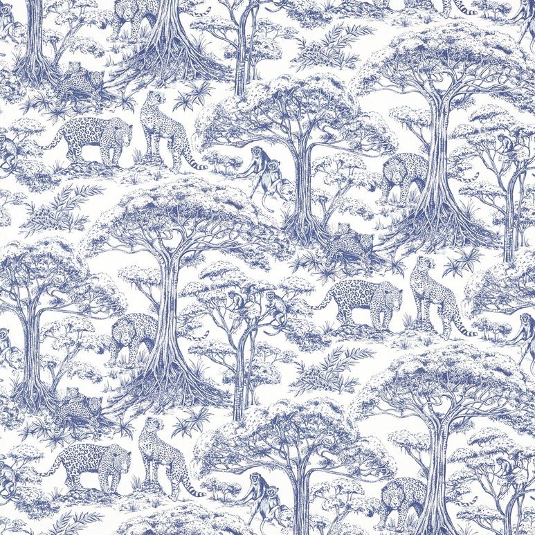 Clarke &amp; Clarke Kisumu Midnight Fabric