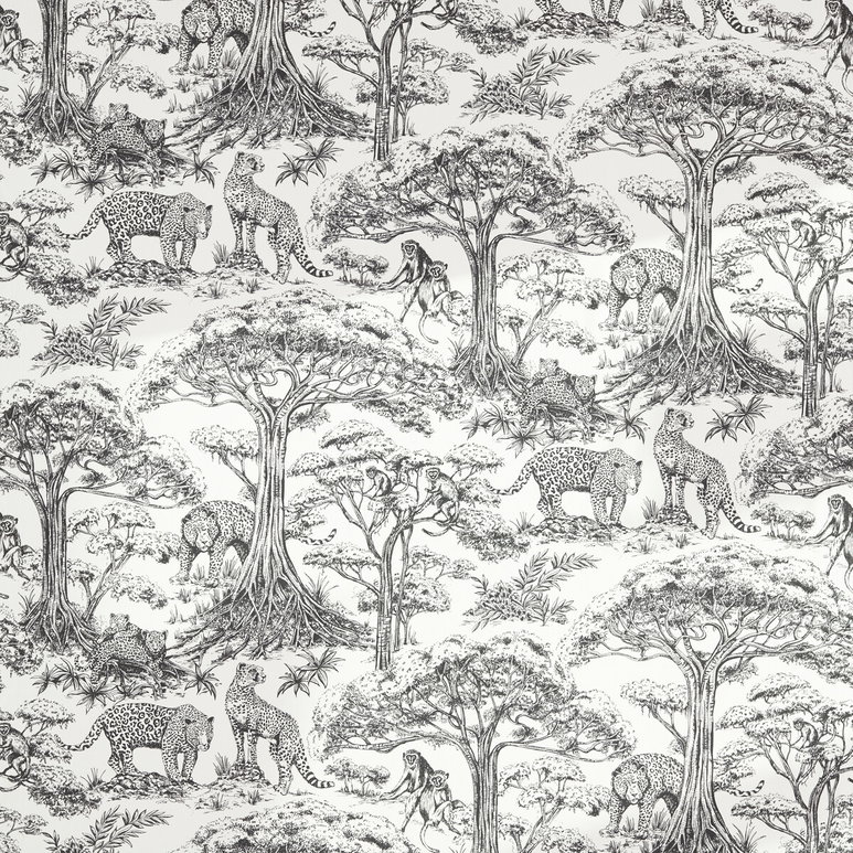 Clarke &amp; Clarke Kisumu Noir Fabric