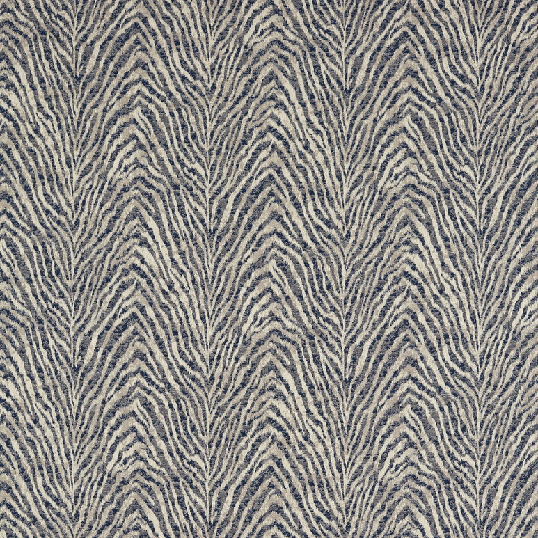 Clarke &amp; Clarke Manda Midnight/Linen Fabric