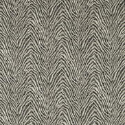 Clarke & Clarke Manda Noir/Linen Fabric