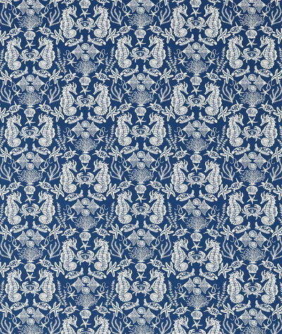 Clarke & Clarke Aquarium Navy Fabric