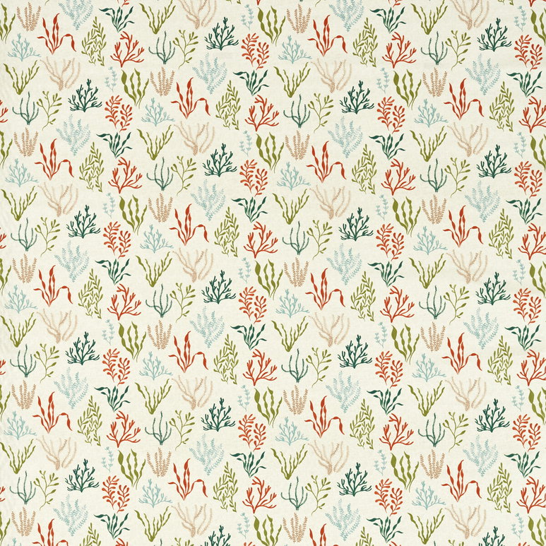 Clarke &amp; Clarke Portside Coral/Mineral Fabric