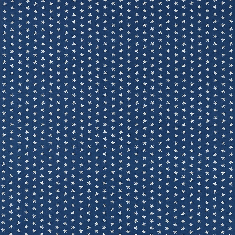 Clarke &amp; Clarke Seastar Navy Fabric
