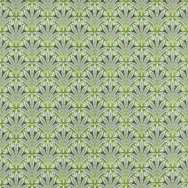 Clarke &amp; Clarke Attingham Cobalt Green Fabric