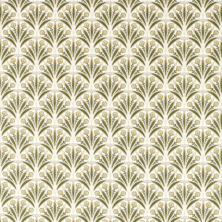 Clarke &amp; Clarke Attingham Sage Blush Fabric