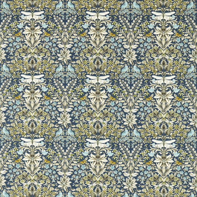 Clarke &amp; Clarke Mirabell Midnight Fabric