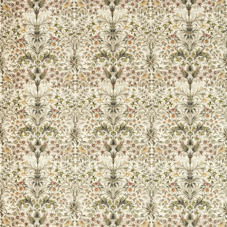 Clarke &amp; Clarke Mirabell Natural Blush Fabric