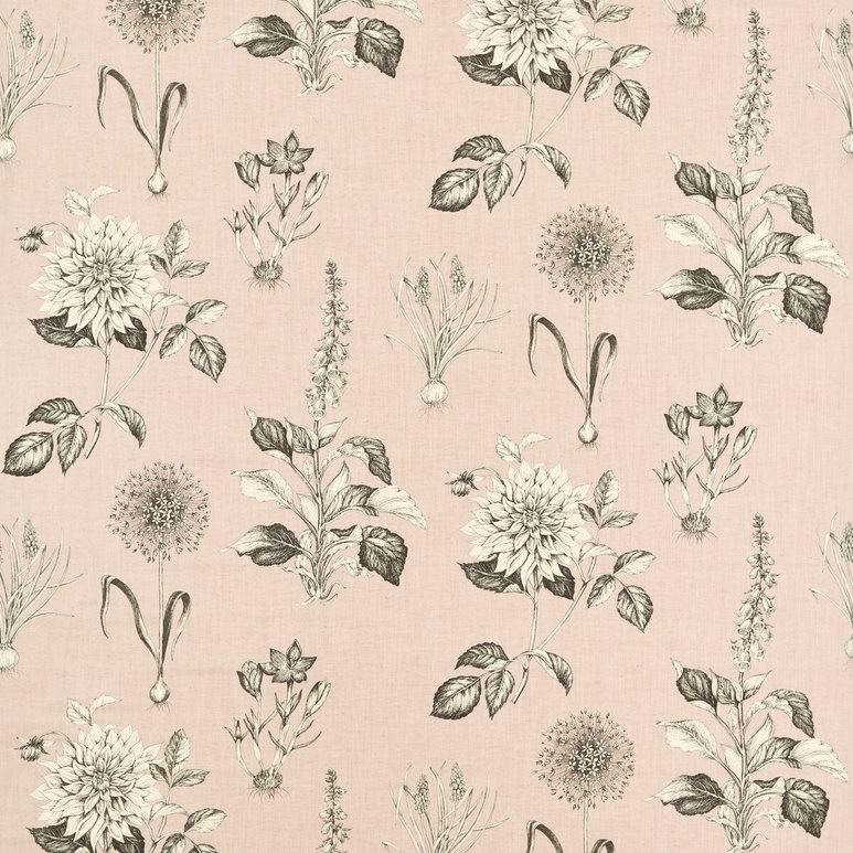 Clarke &amp; Clarke Roseraie Blush Fabric