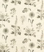 Clarke & Clarke Roseraie Charcoal Fabric
